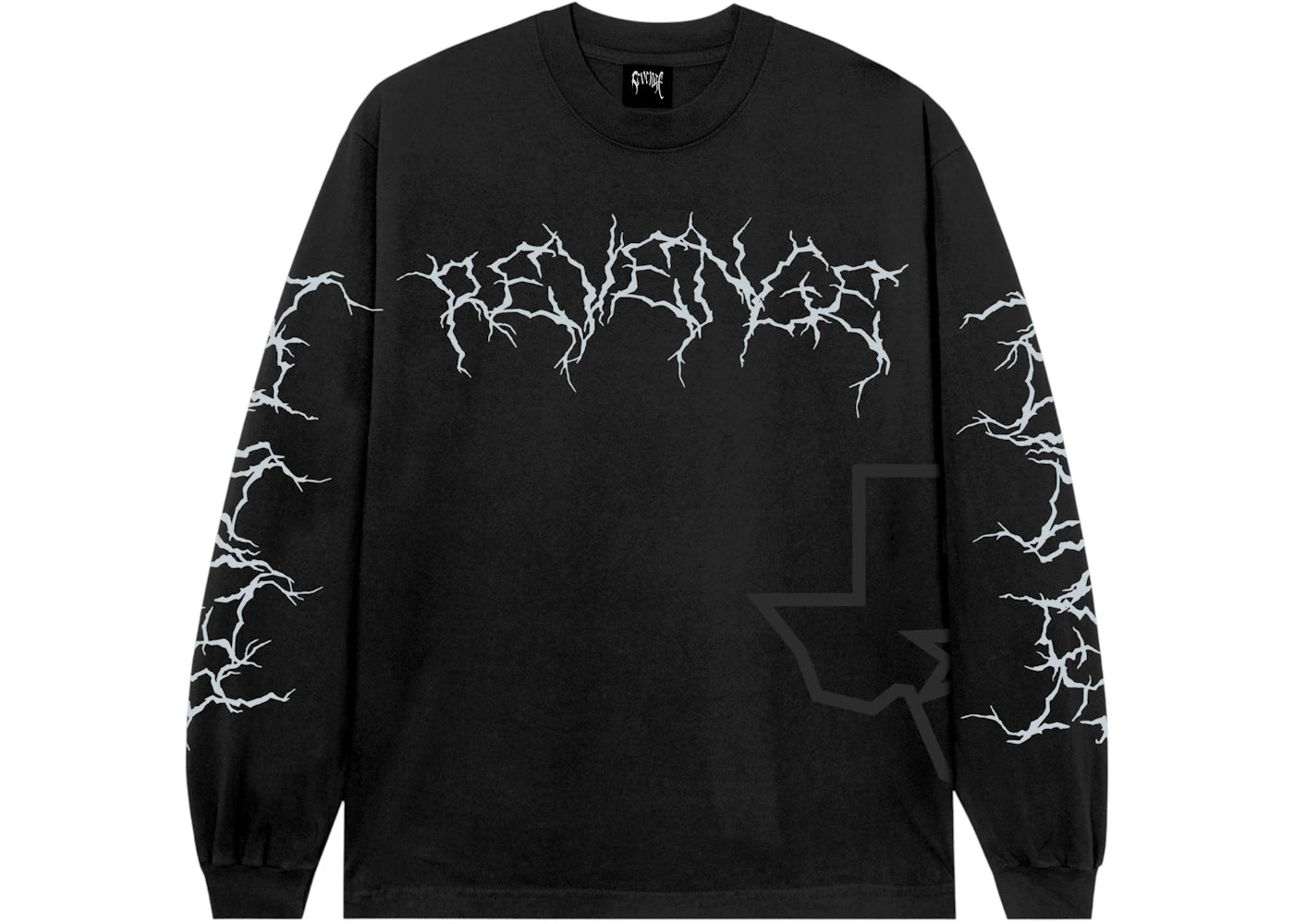 Revenge San Antonio Spurs Lightning Logo L/S Tee Black