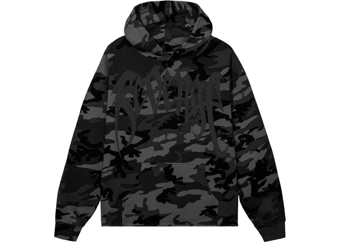 Revenge XXXTentacion Kill Cropped Hoodie Black Camo/3M