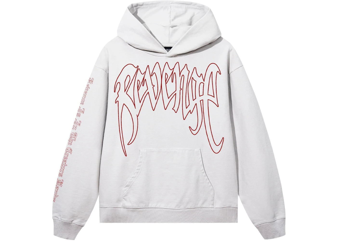 Revenge XXXTentacion Kill Outline Hoodie Cement/Red