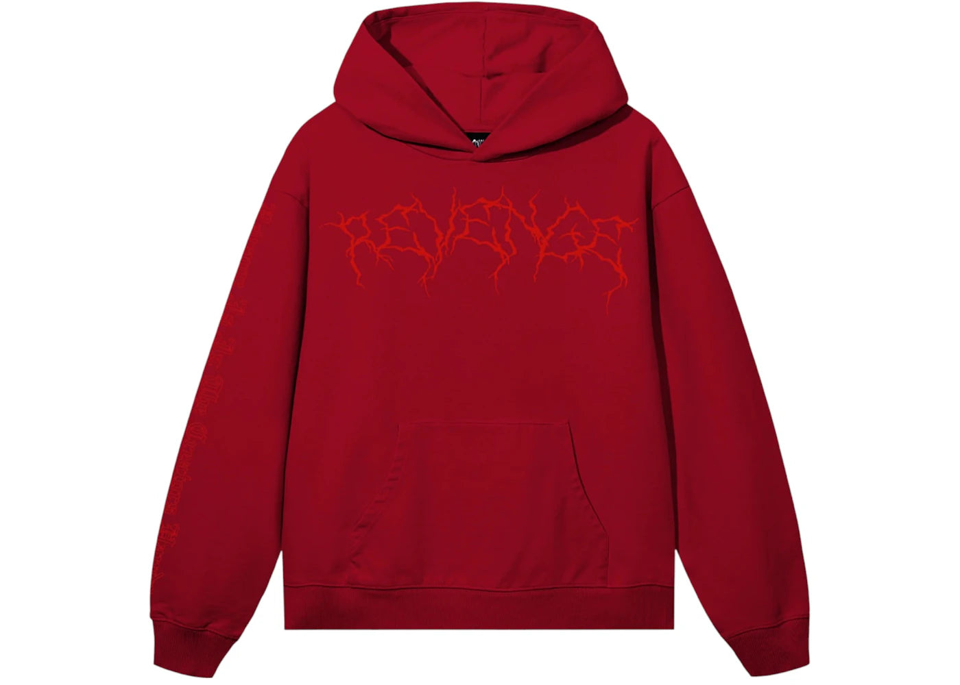 Revenge XXXTentacion Lightning Heartbreak Hoodie Red/Red
