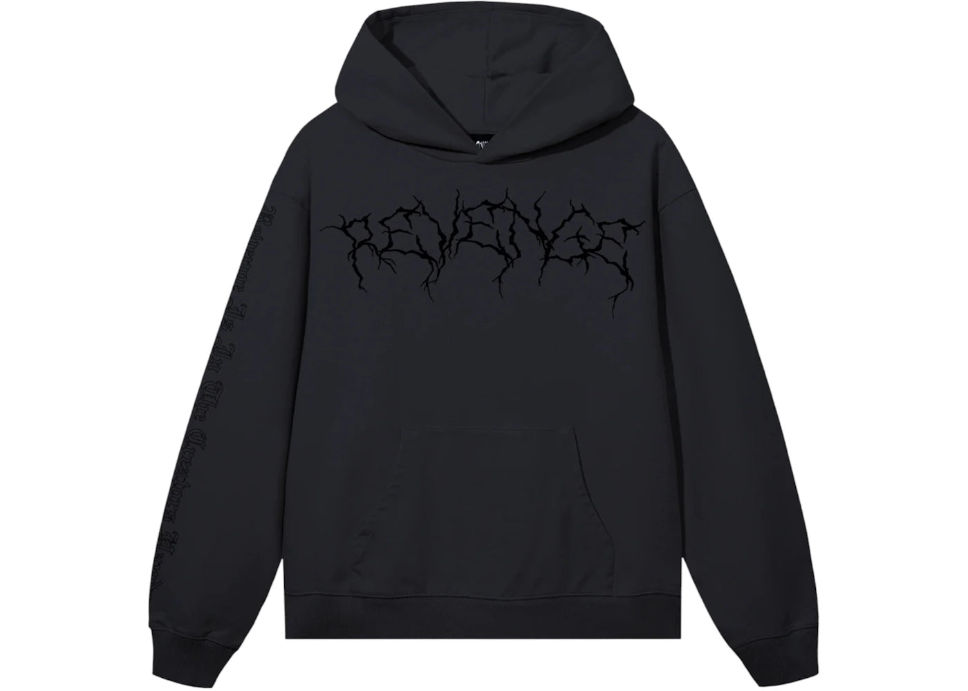 Revenge XXXTentacion Lightning Heartbreak Hoodie Vintage Black/Black