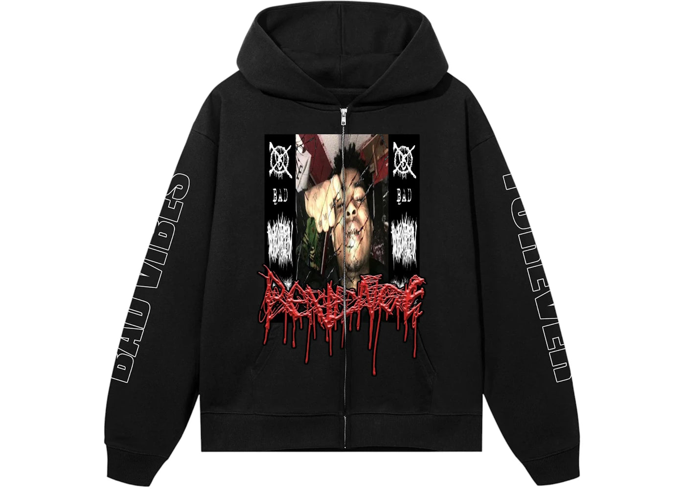 Revenge XXXTentacion Shattered Zip Black