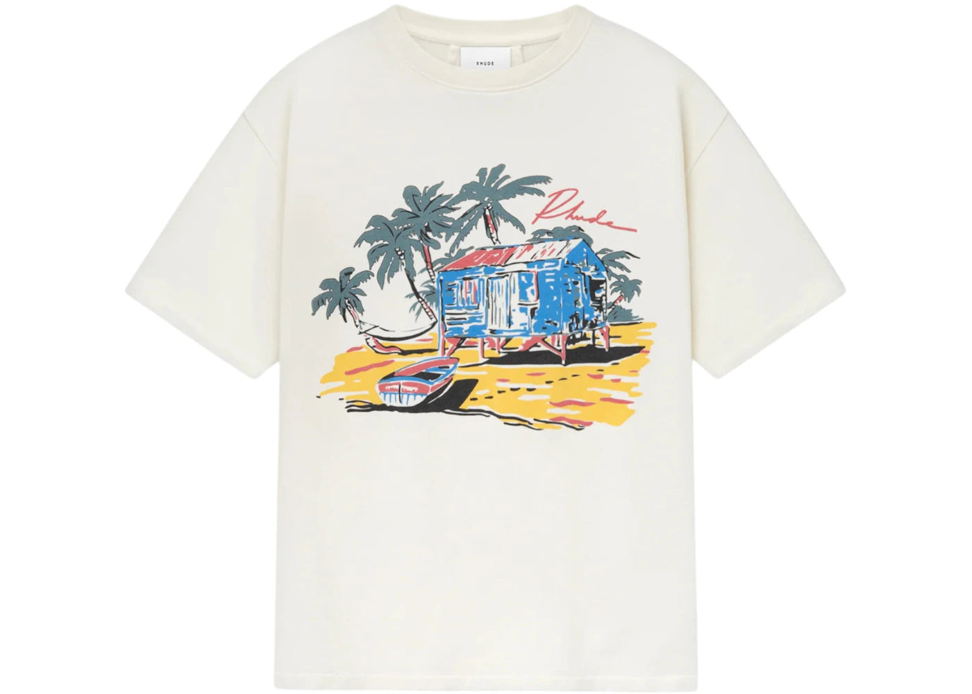 Rhude Beach-Side Tee White