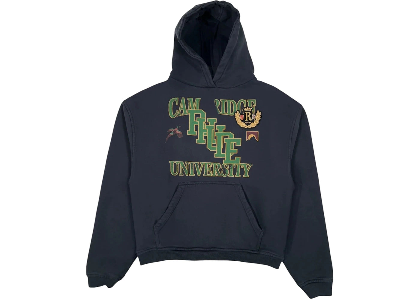 Rhude Cambridge University Hoodie Black