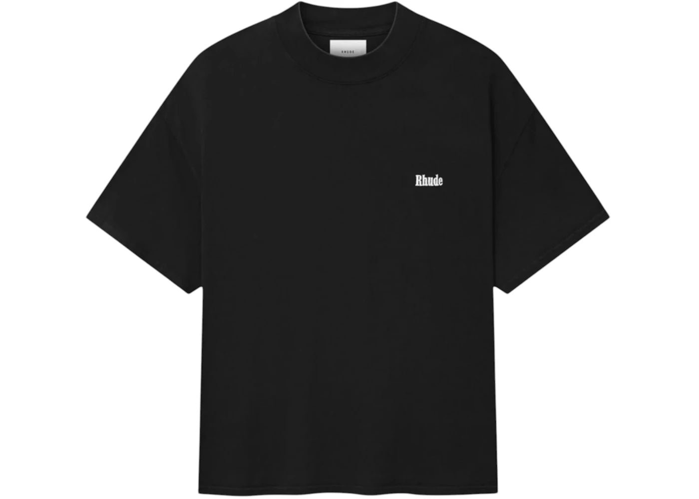 Rhude Classique Mock Neck T-shirt Black