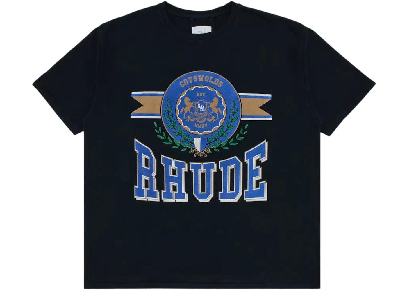 Rhude Cotswold Crest T-Shirt Vintage Black