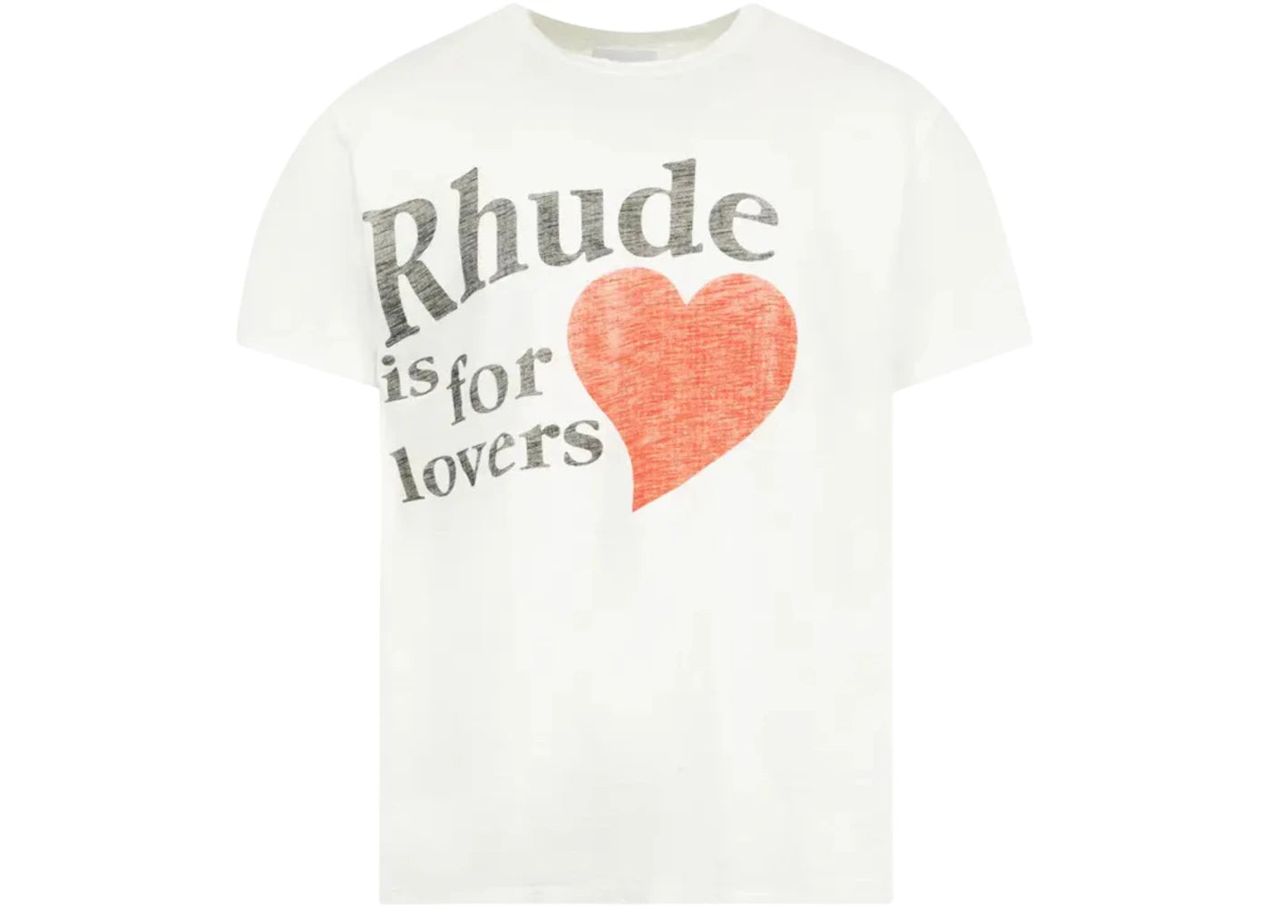 Rhude Lovers Slub T-Shirt White