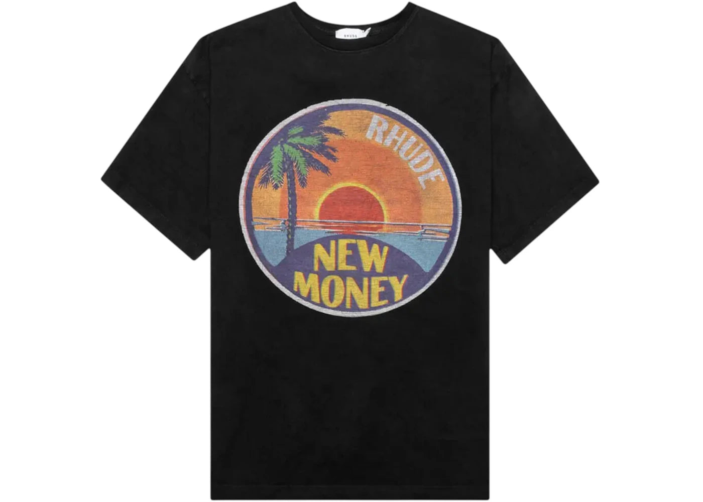 Rhude Sunset T-Shirt Vintage Black