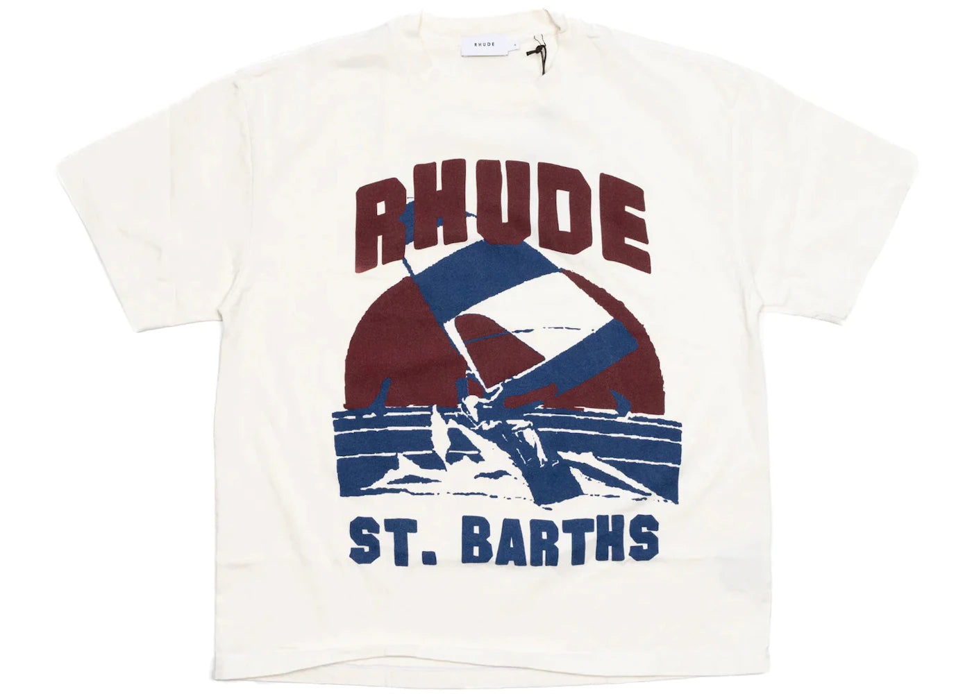 Rhude Windsurf Tee Vintage White/Multicolor