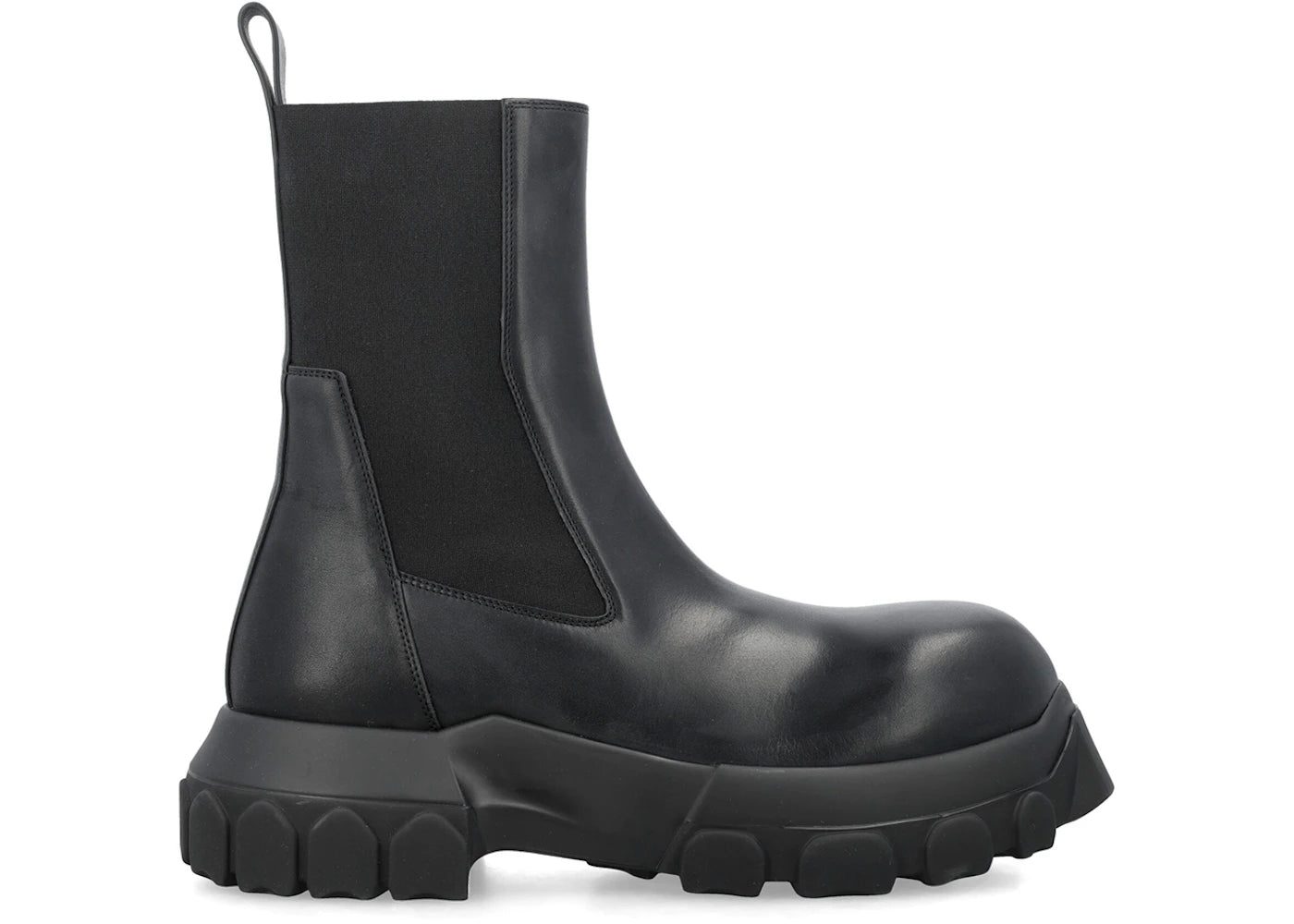 Rick Owens Beatle Bozo Tractor Boot Black