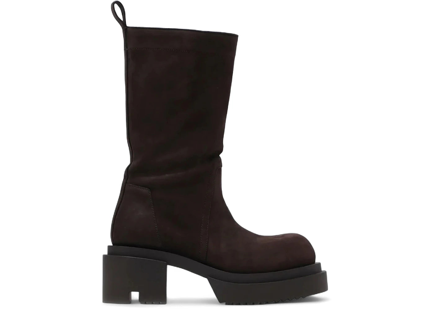Rick Owens Concordians Calf Pull On Bogun Boot Brown (Women's)
