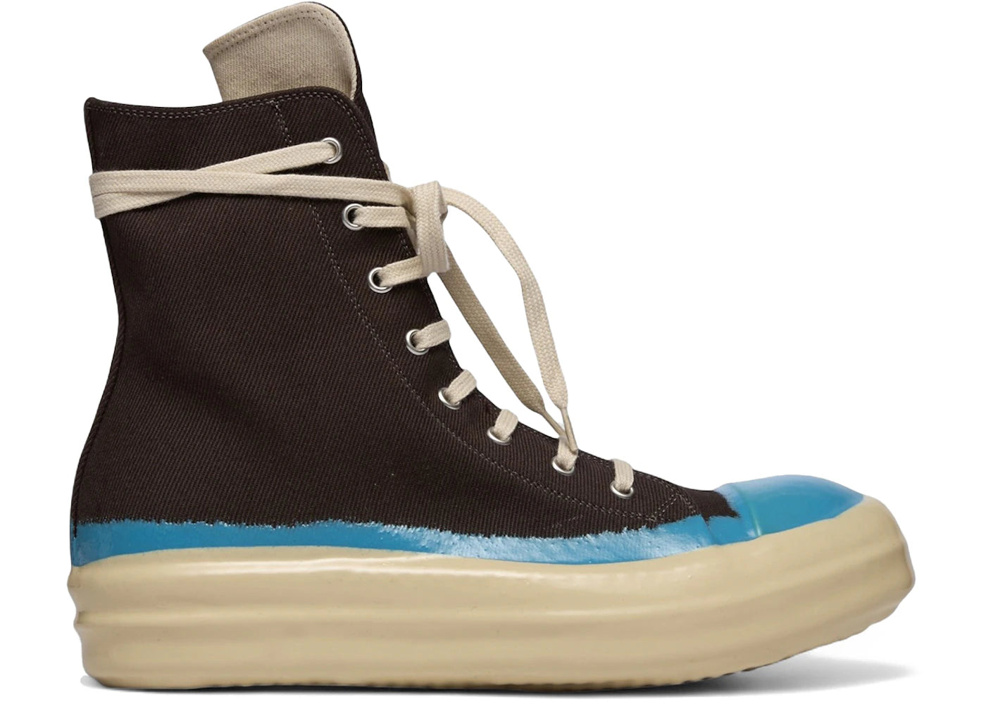 Rick Owens Concordians DRKSHDW Overdyed Denim High Dark Dust Blue Light Beige