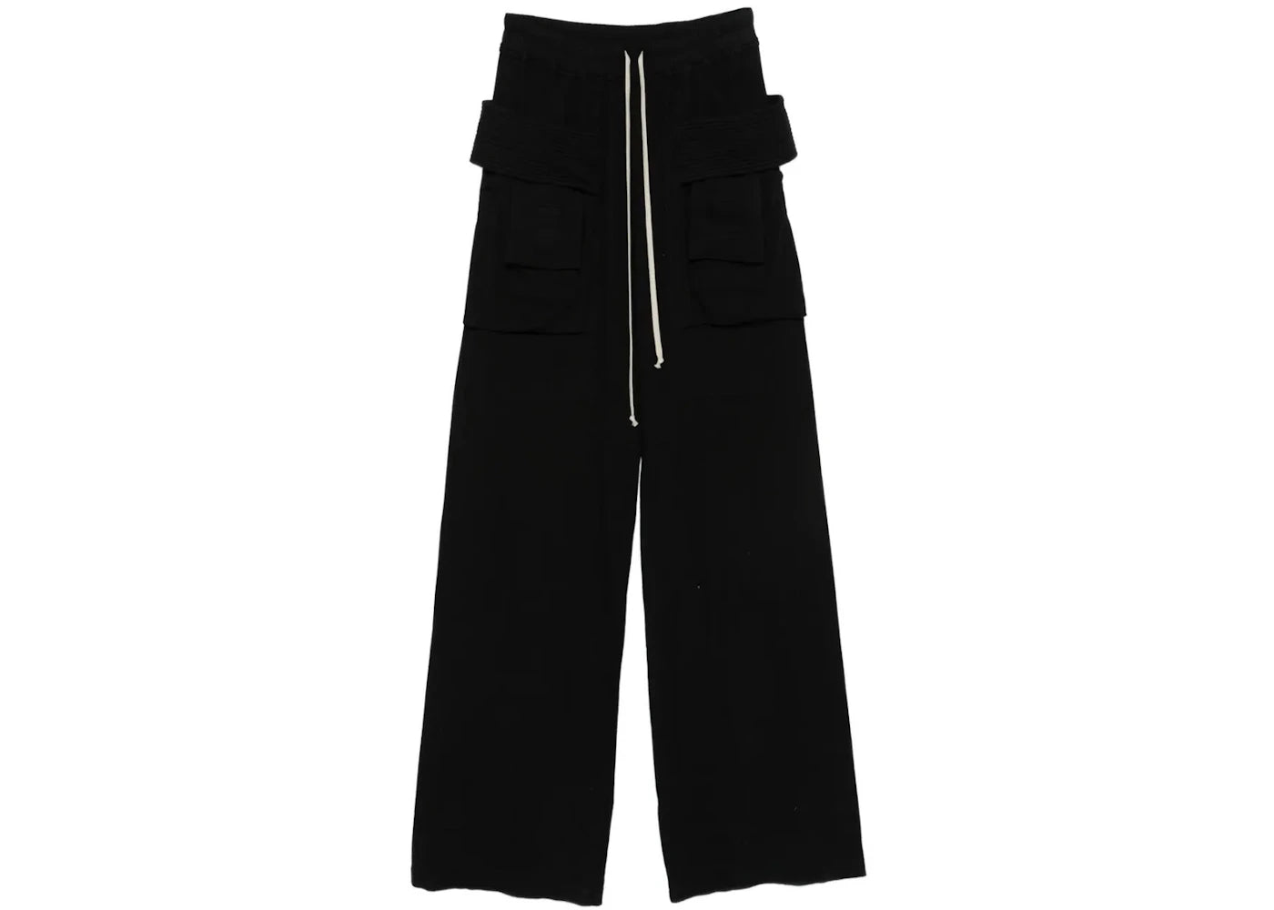 Rick Owens Creatch Wide Cargo Pants Black
