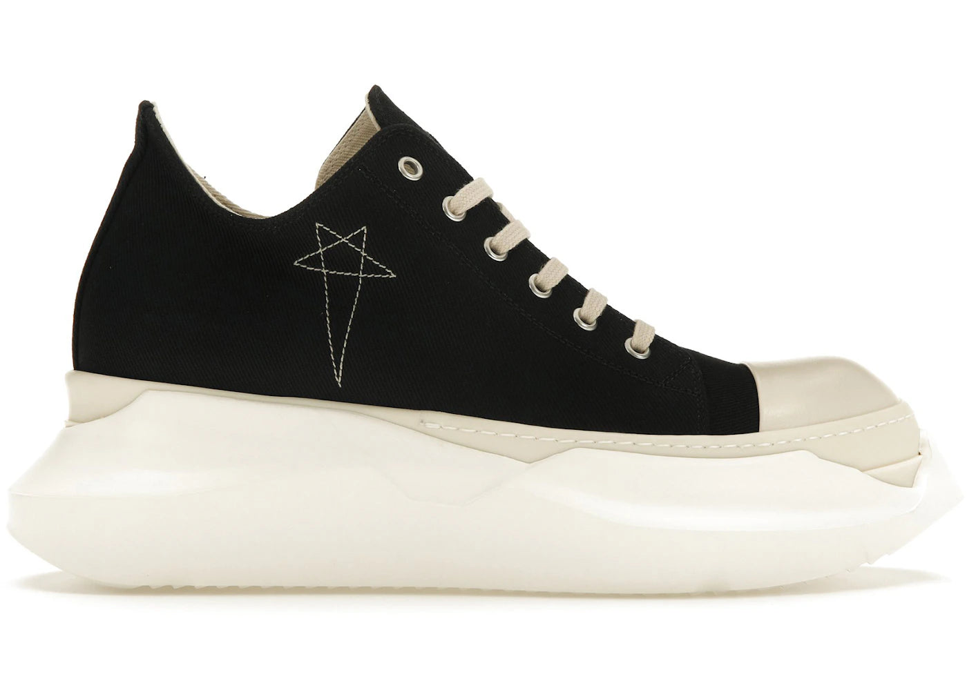 Rick Owens DRKSHDW Abstract Low Pentagram Embroidery Black/Milk