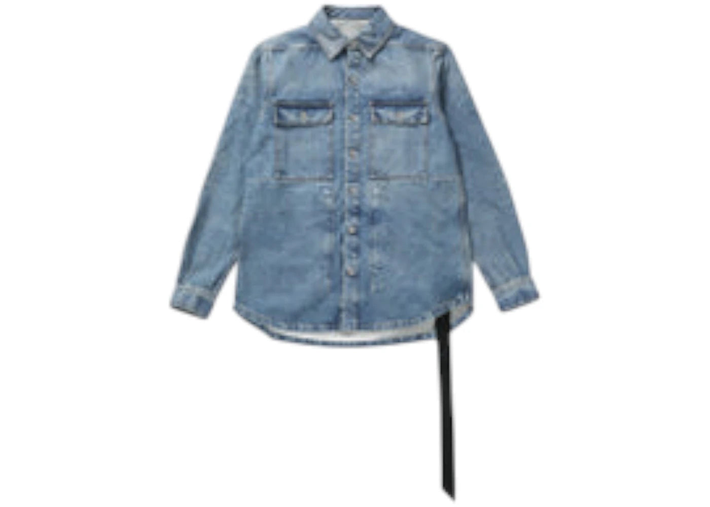 Rick Owens DRKSHDW Denim Outershirt Jacket Washed Indigo