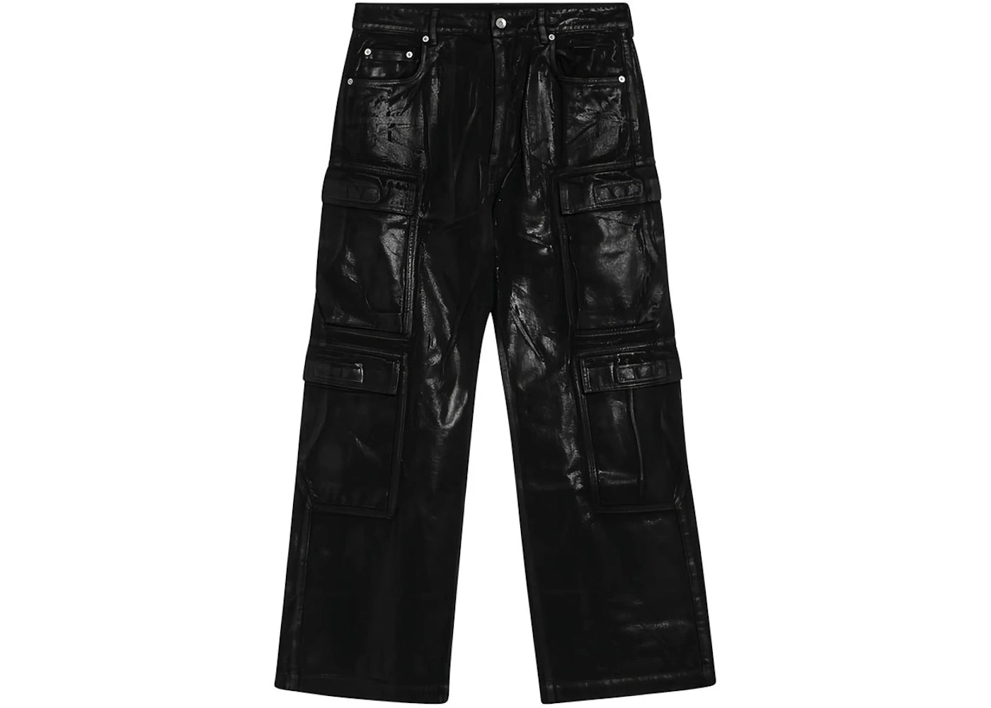 Rick Owens DRKSHDW Double Cargo Foil Jeans (2025) Black