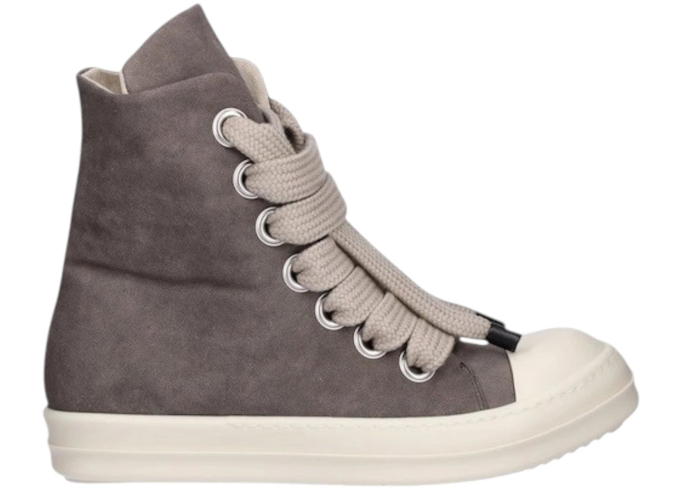 Rick Owens DRKSHDW Hollywood Jumbo Lace Puffer High Top Dust Milk