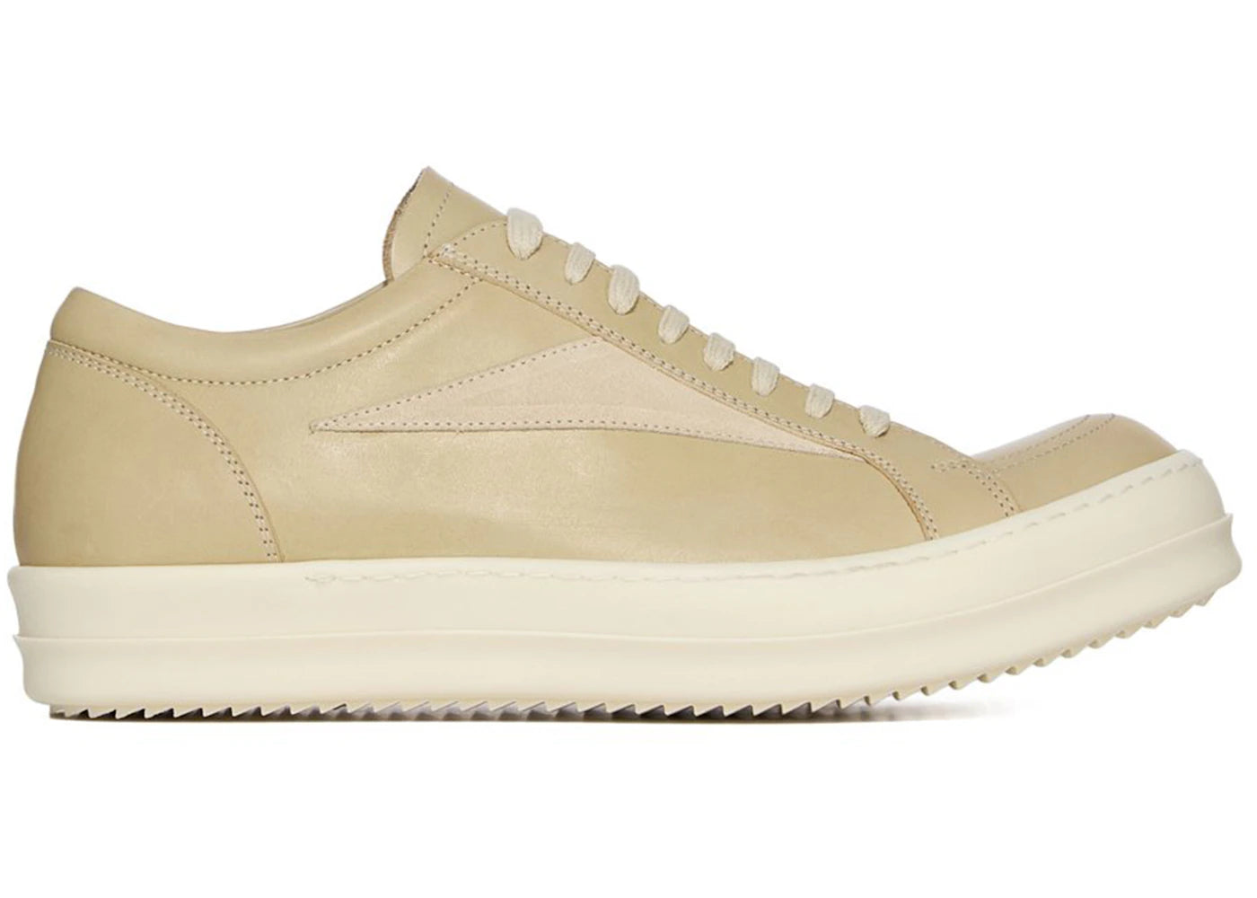 Rick Owens DRKSHDW Hollywood Vintage Sneaks Parchment Milk