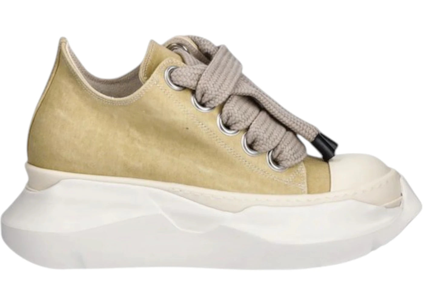 Rick Owens DRKSHDW Jumbo Laces Abstract Low Sneak Beige (Women&#39;s)