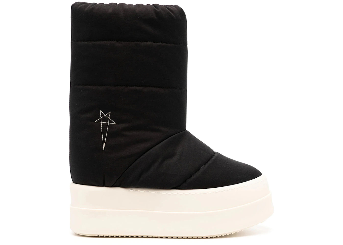 Rick Owens DRKSHDW Stivali Imbottiti Mega Bumper Lunar Black Pearl (Women's)