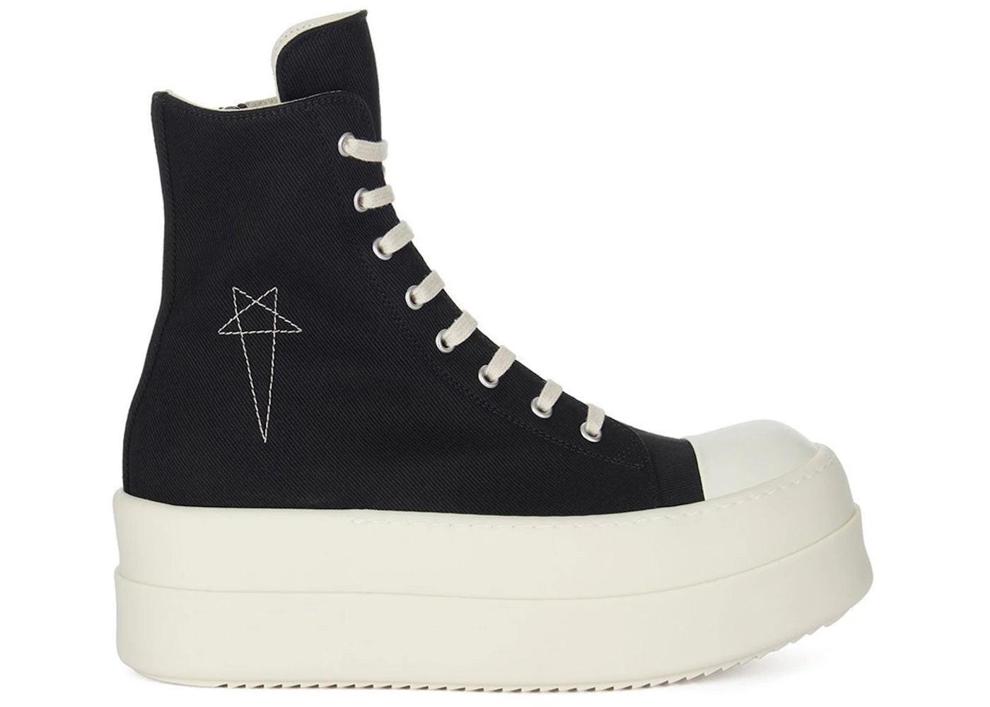Rick Owens Hollywood DRKSHDW Double Bumper High Black Pearl