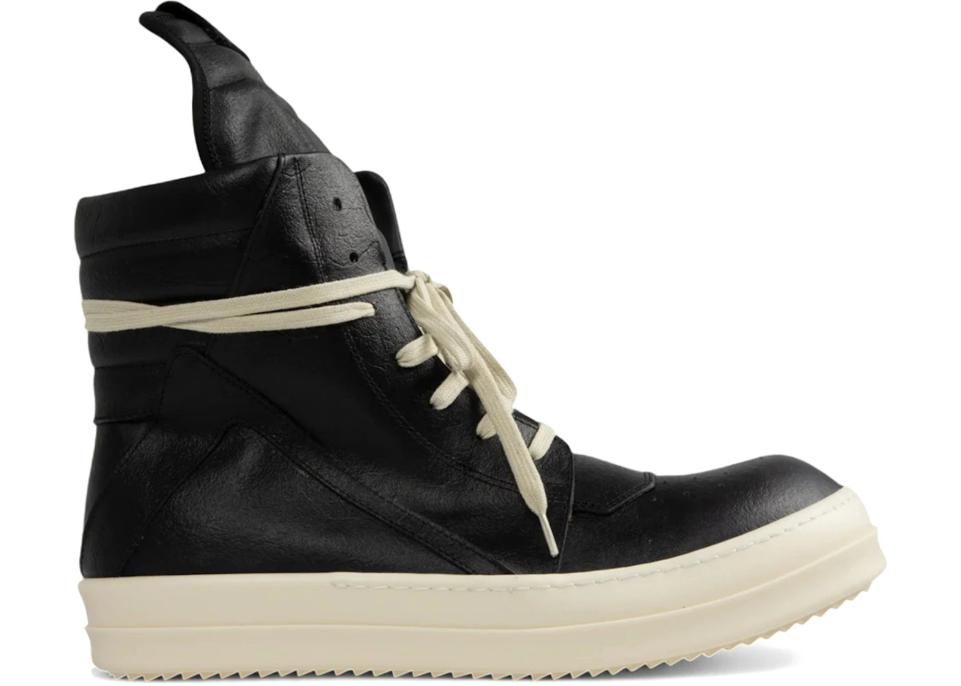 Rick Owens Hollywood Geobasket High Black Milk