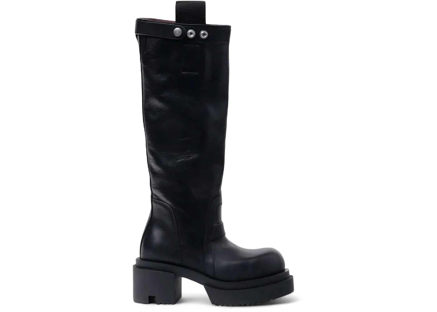 Rick Owens Hollywood Knee Pull On Bogun Boot Black (Women's)