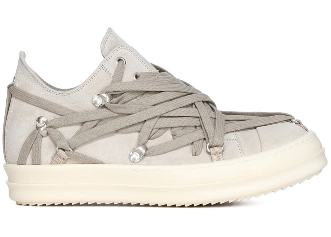 Rick Owens Hollywood Megalace Low Dinge Milk