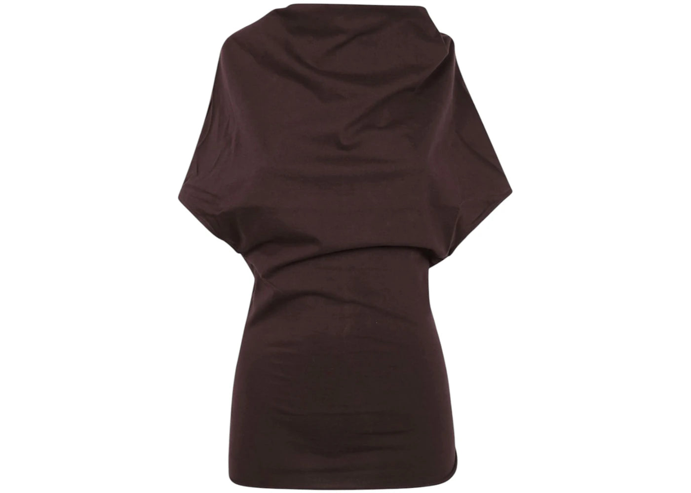 Rick Owens Jersey Shroud T-shirt Mahogany