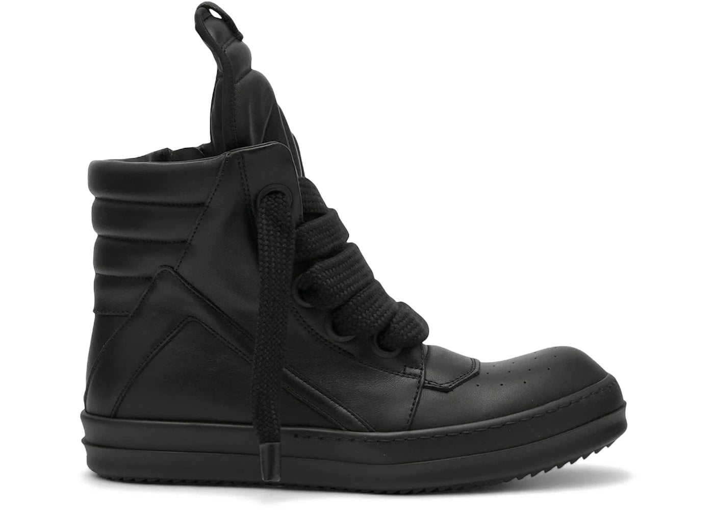 Rick Owens Lido Jumbo Laced Geobasket High Black
