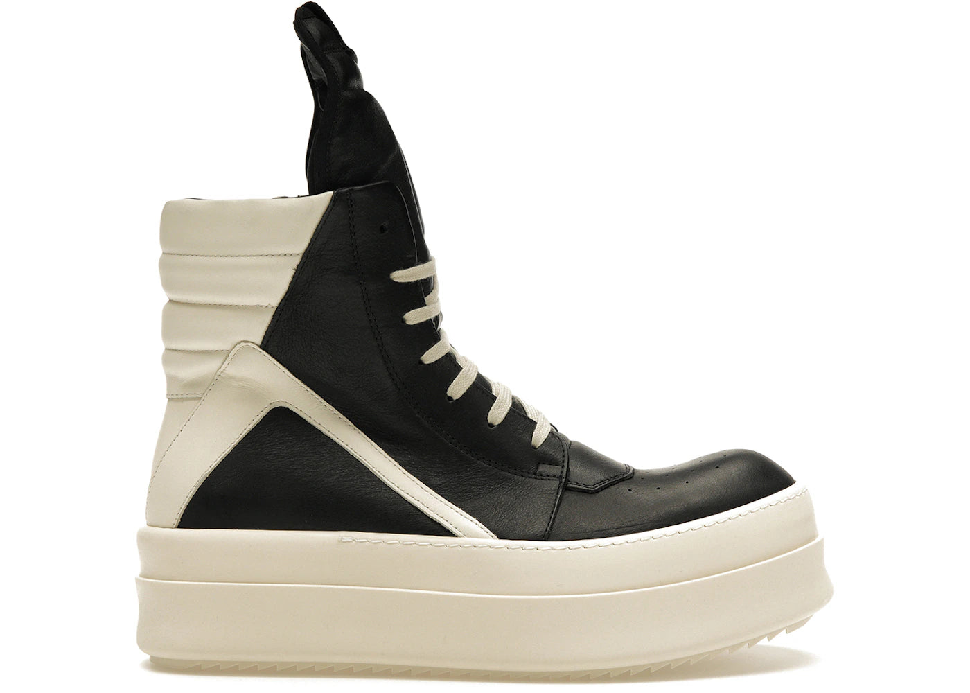 Rick Owens Mega Bumper Geobasket Black Milk