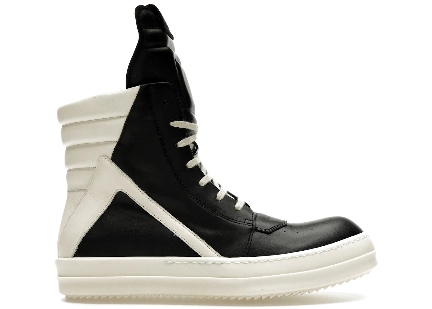 Rick Owens Strobe Geobasket High Black Milk