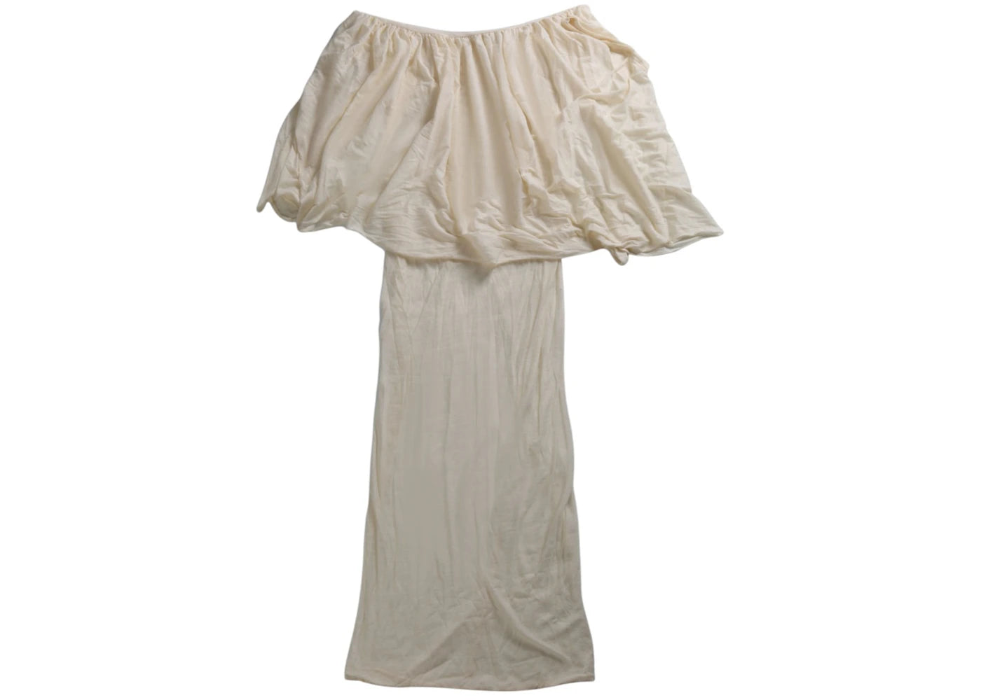 Rick Owens Top Turbo Drape T-shirt Natural