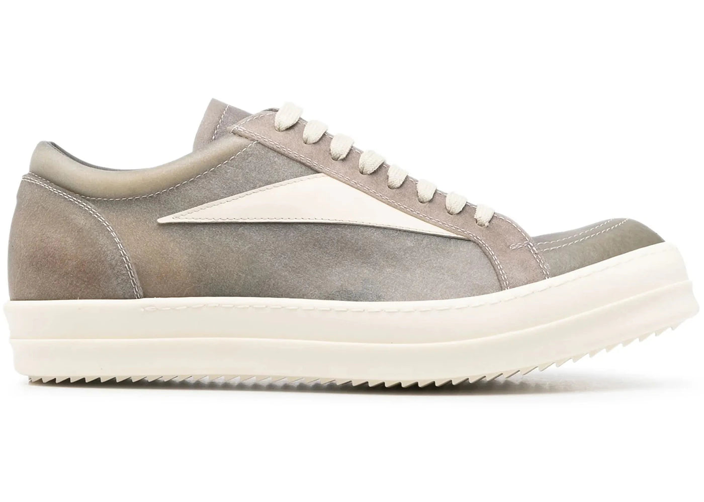 Rick Owens Vintage Sneaks Transparent Leather Dust Milk
