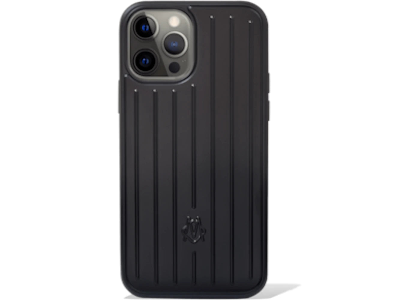 Rimowa Polycarbonate Matte Black Groove Case for iPhone 12 & 12 Pro