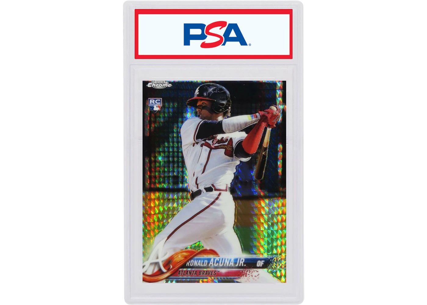 Ronald Acuna 2018 Topps Chrome Rookie Prism #193 (PSA or BGS Graded)