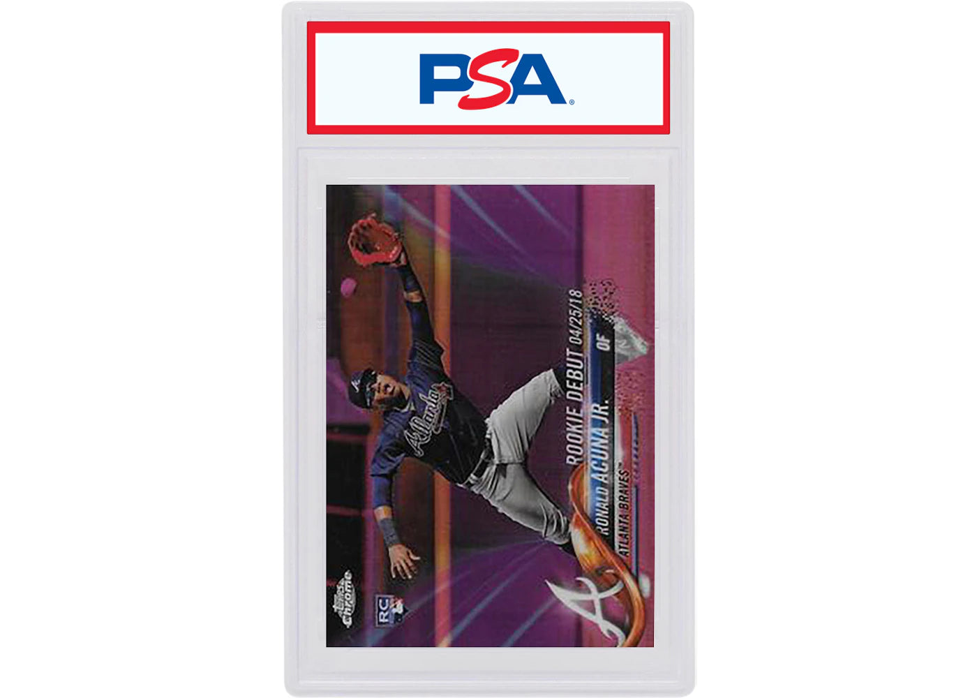 Ronald Acuna 2018 Topps Chrome Update Rookie Pink #HMT31 (PSA or BGS Graded)