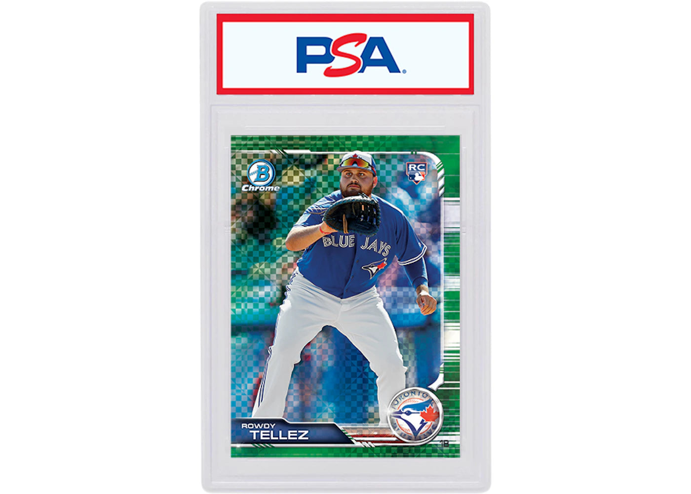 Rowdy Tellez 2019 Bowman Chrome X Rookie Green X-Fractor /31 #28 (PSA or BGS Graded)