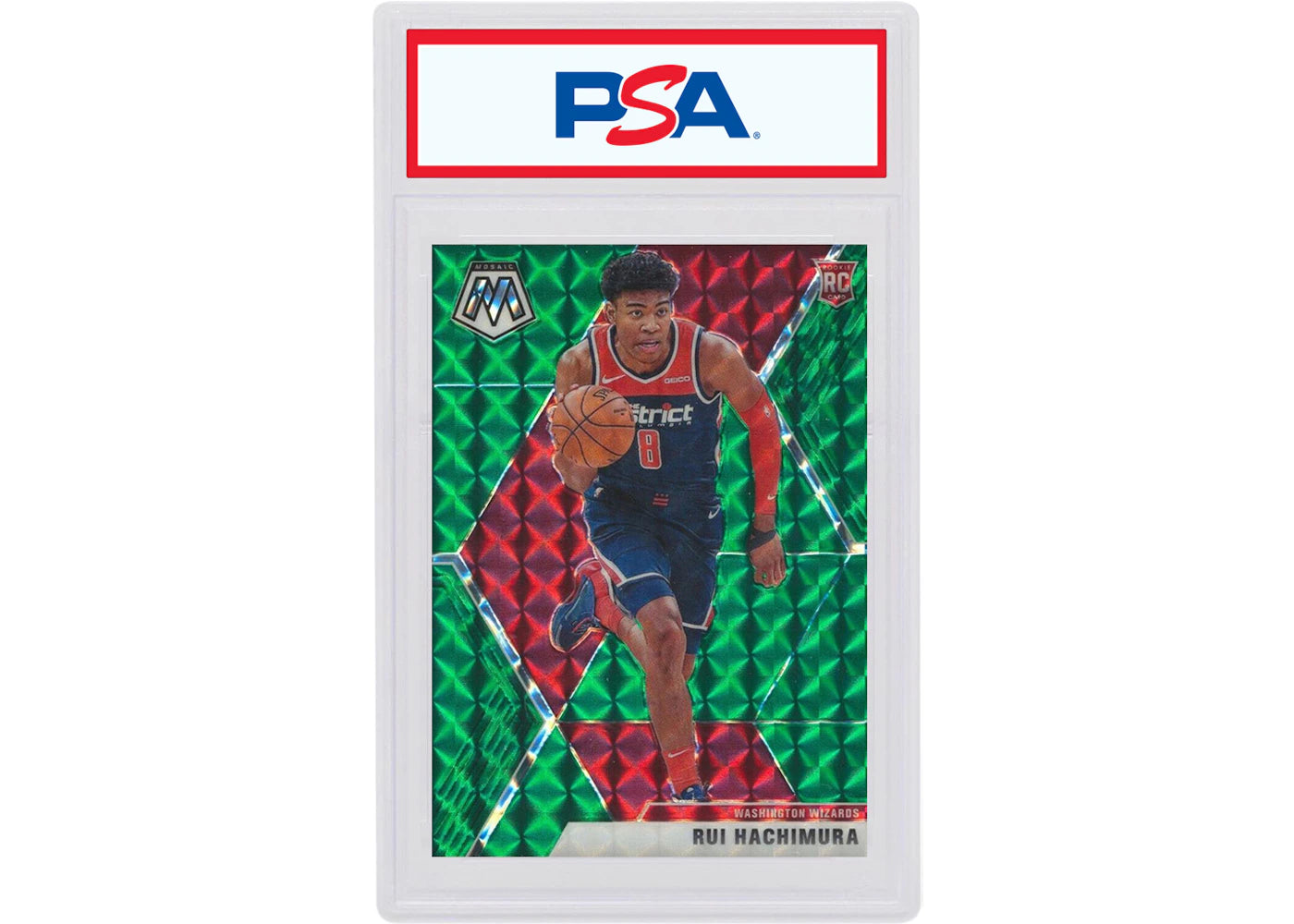 Rui Hachimura 2019 Panini Mosaic Rookie Green #231 (PSA or BGS Graded)