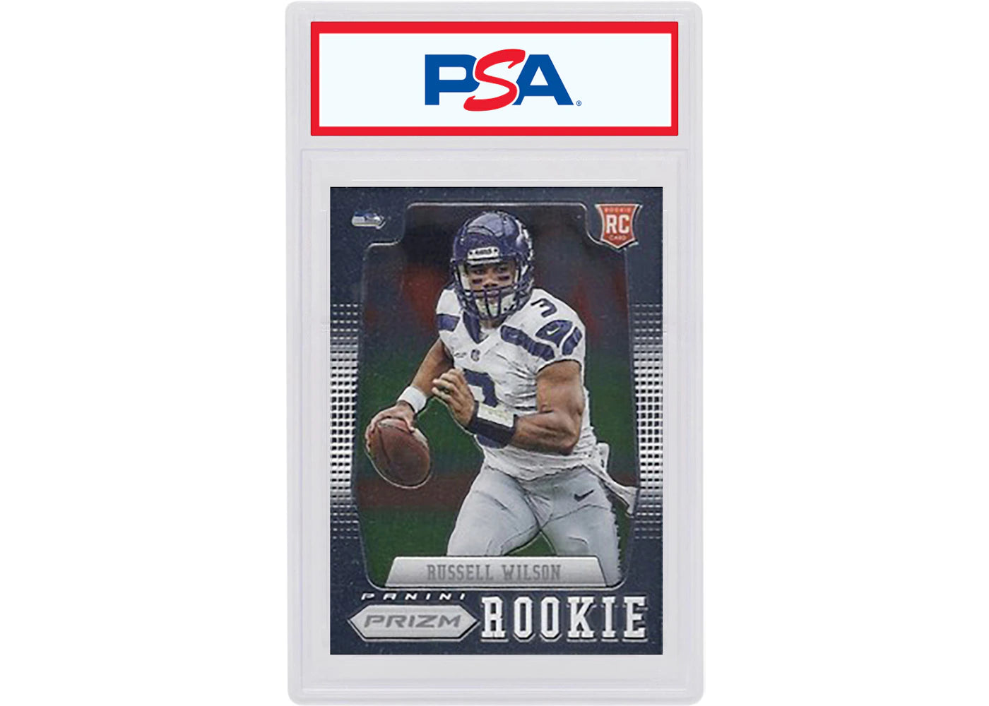 Russell Wilson 2012 Panini Prizm Rookie Towel Down #230 (PSA or BGS Graded)