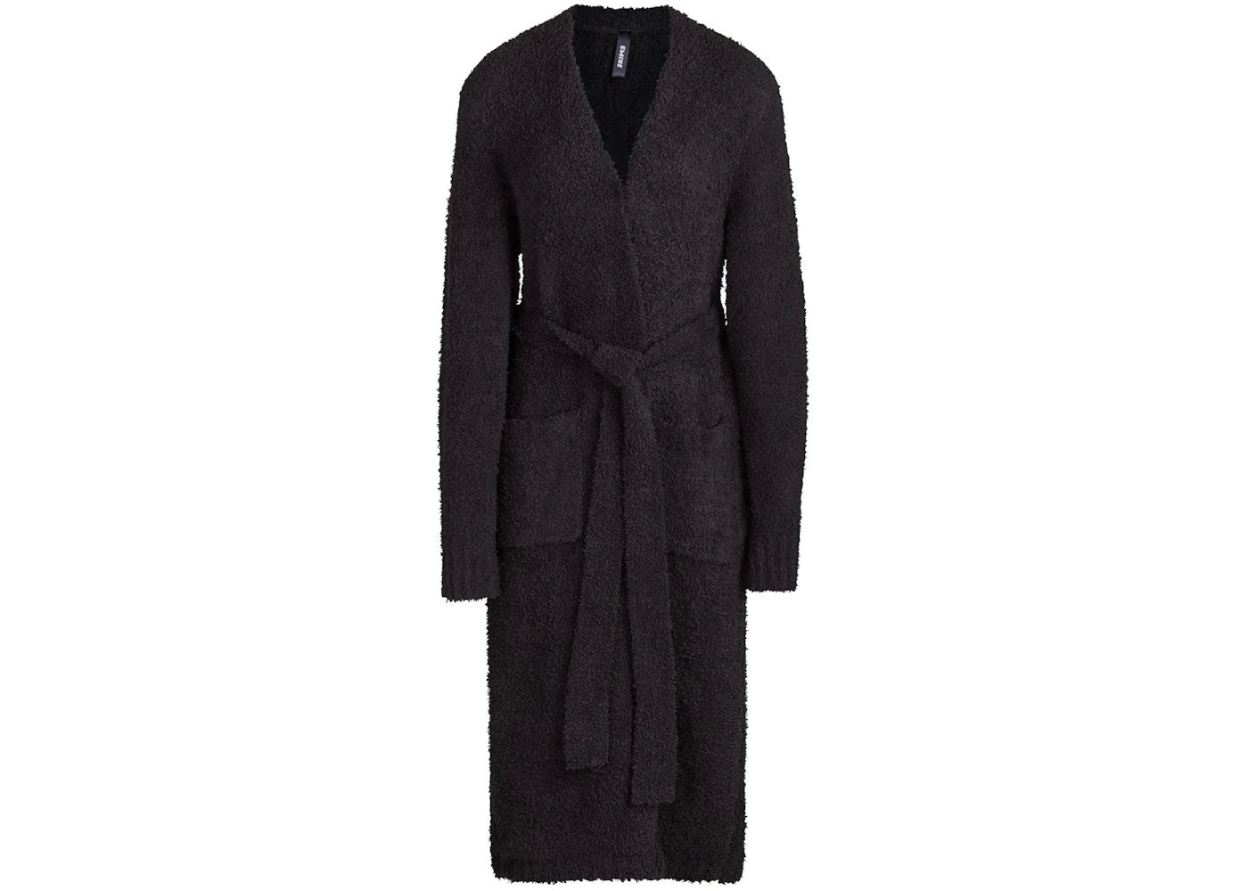 SKIMS Cozy Knit Robe Onyx
