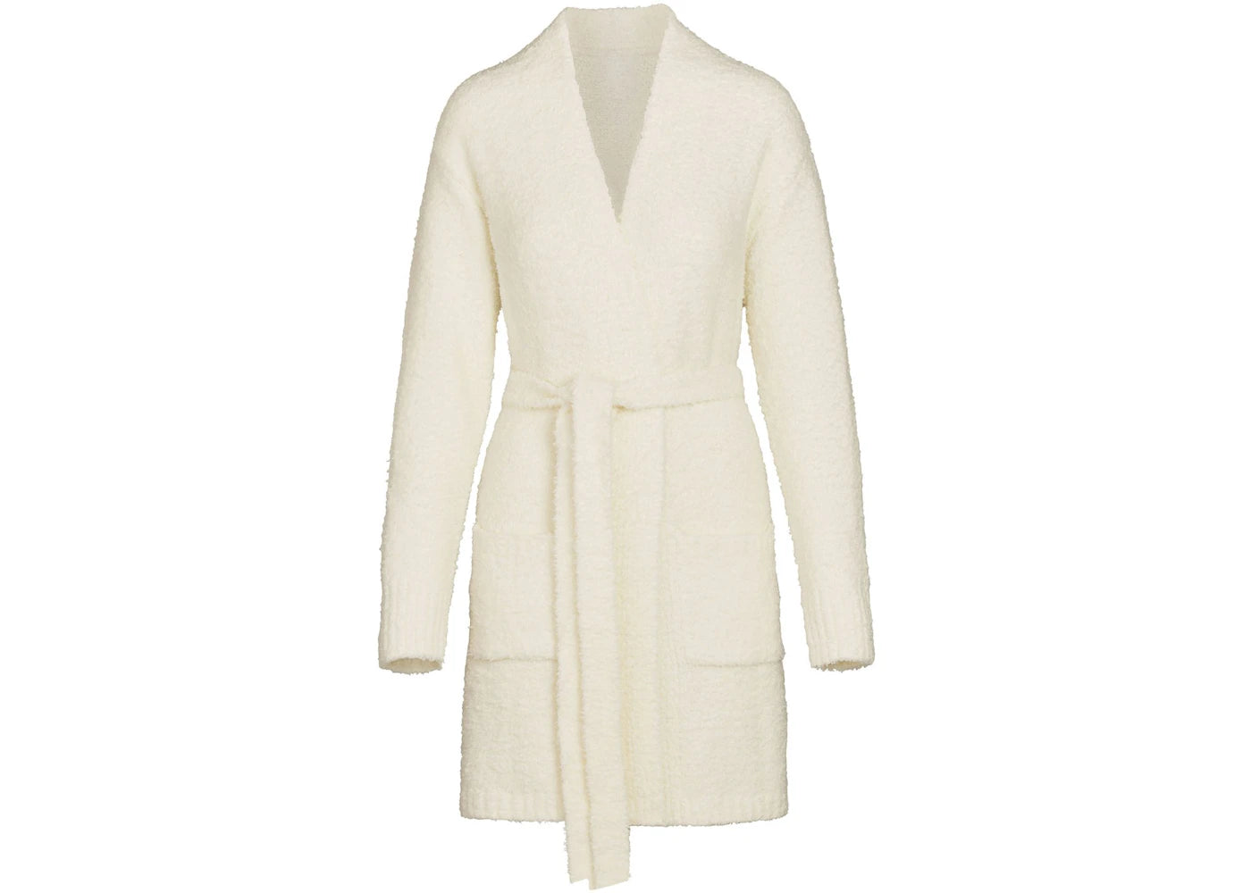 SKIMS Cozy Knit Short Robe Bone