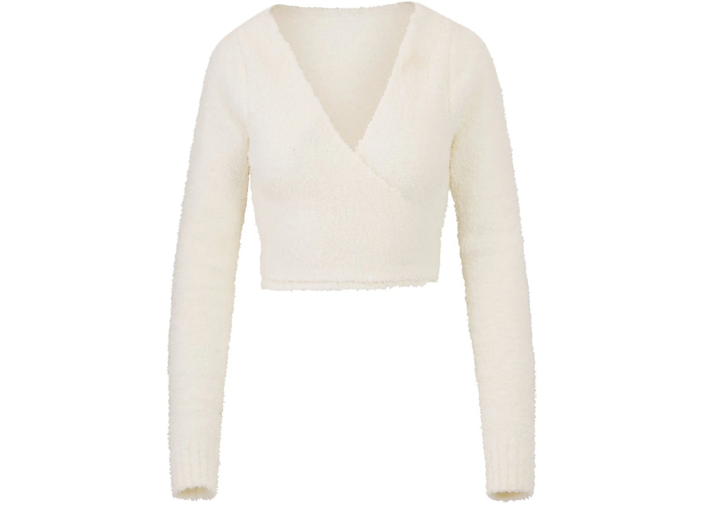 SKIMS Cozy Knit Wrap Top Bone