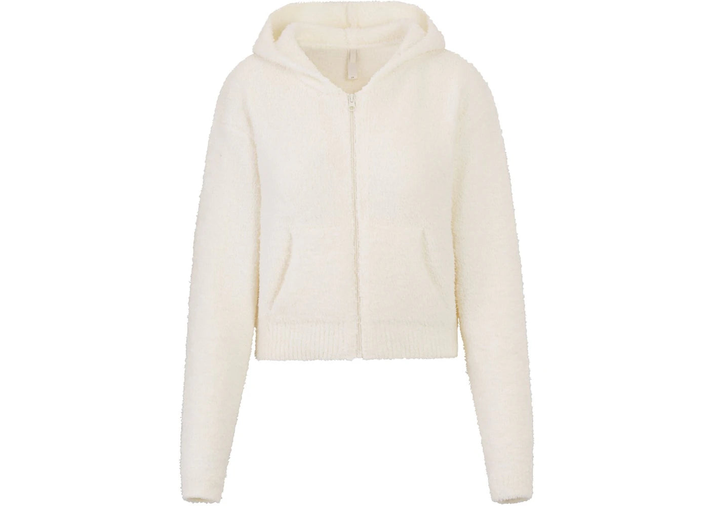 SKIMS Cozy Knit Zip Up Hoodie Bone