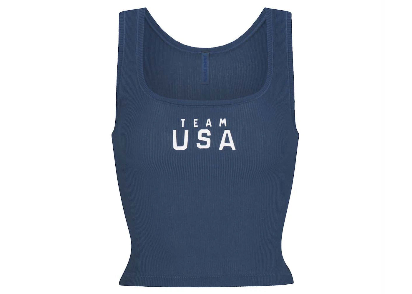 SKIMS For Team USA Cottom Rib Olympic Tank Navy