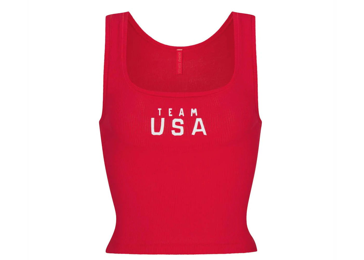 SKIMS For Team USA Cottom Rib Olympic Tank Red