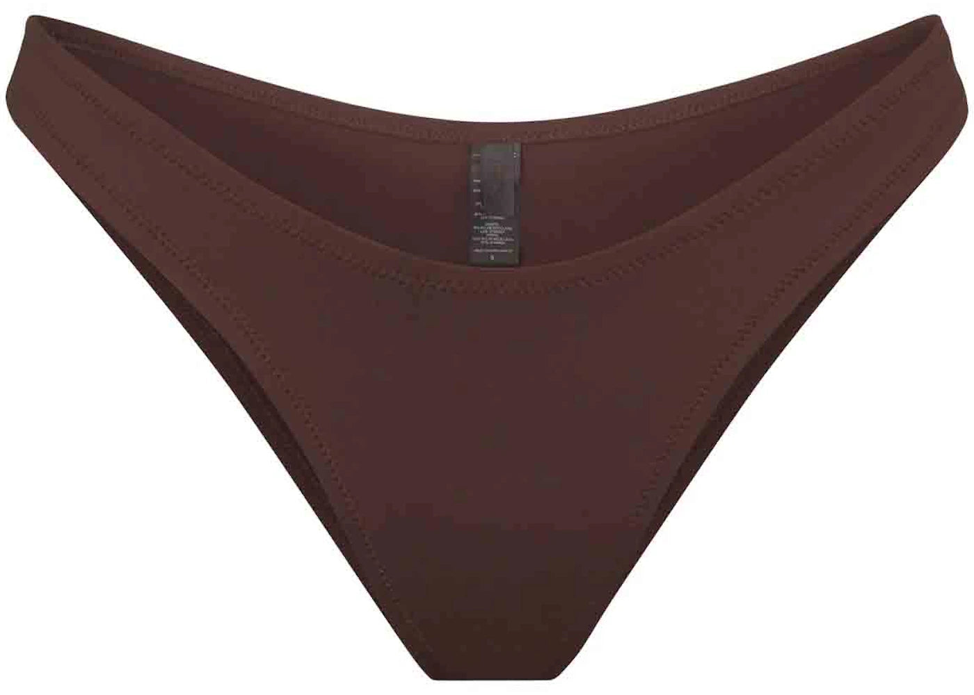 SKIMS Swim Cheeky Tanga Bottoms Cocoa