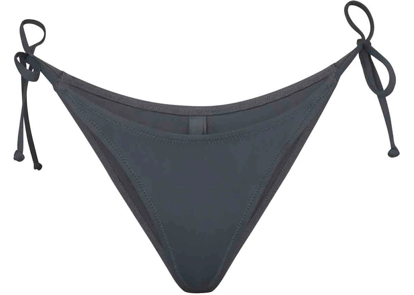 SKIMS Swim Dipped Tie Bottoms Gunmetal