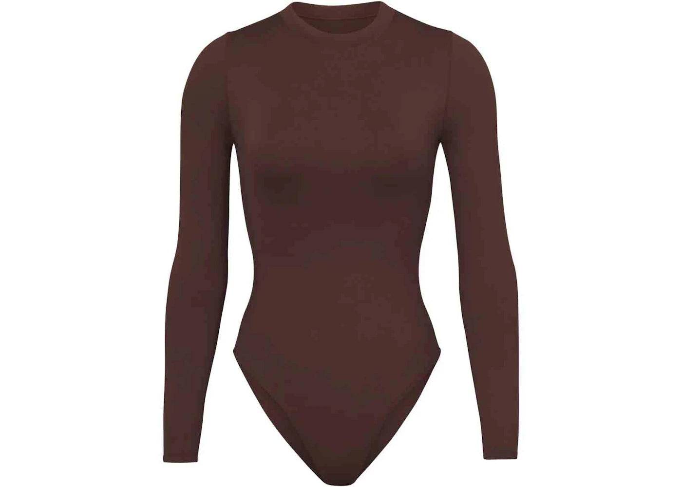SKIMS Swim Long Sleeve One Piece Cocoa
