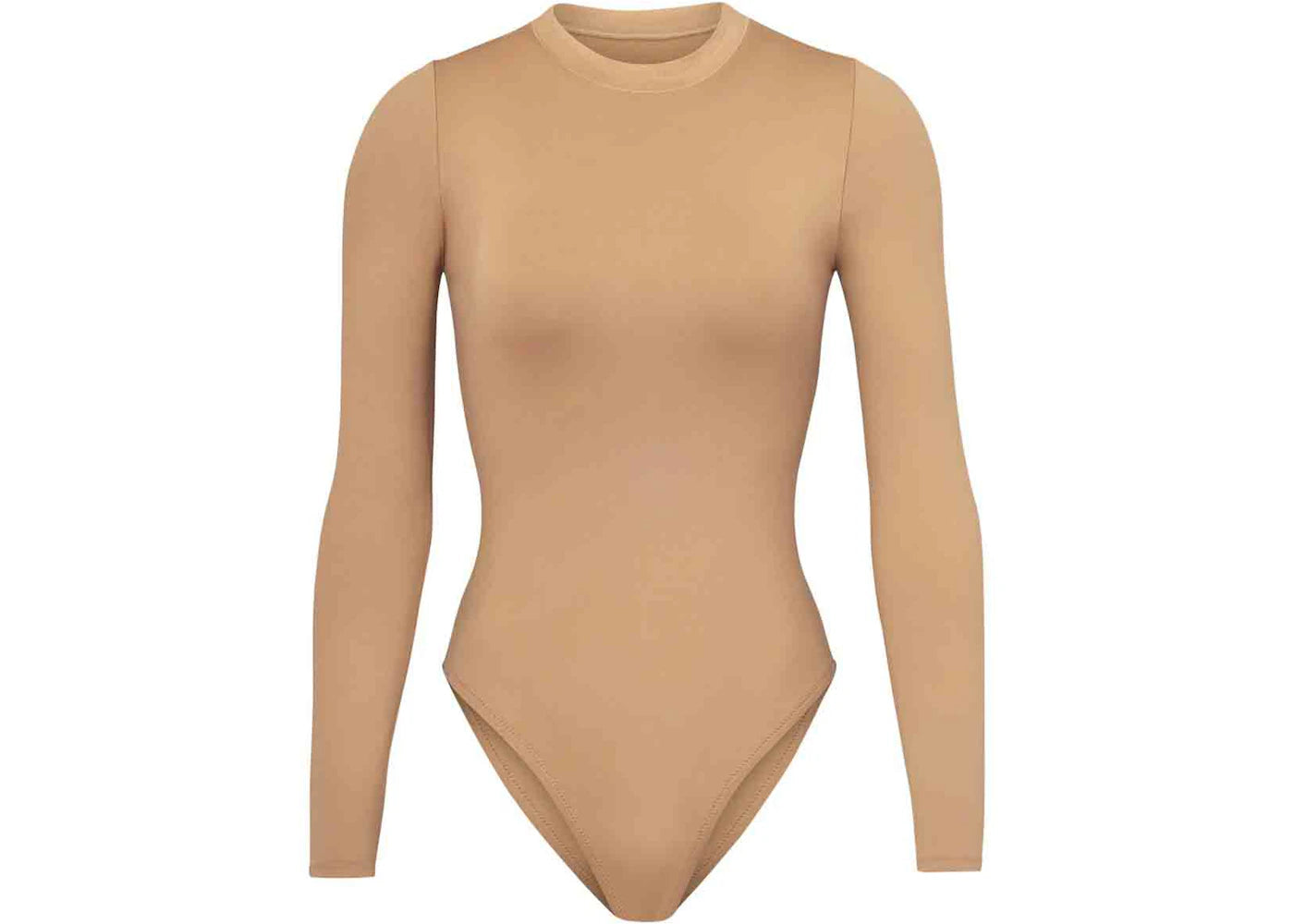 SKIMS Swim Long Sleeve One Piece Ochre